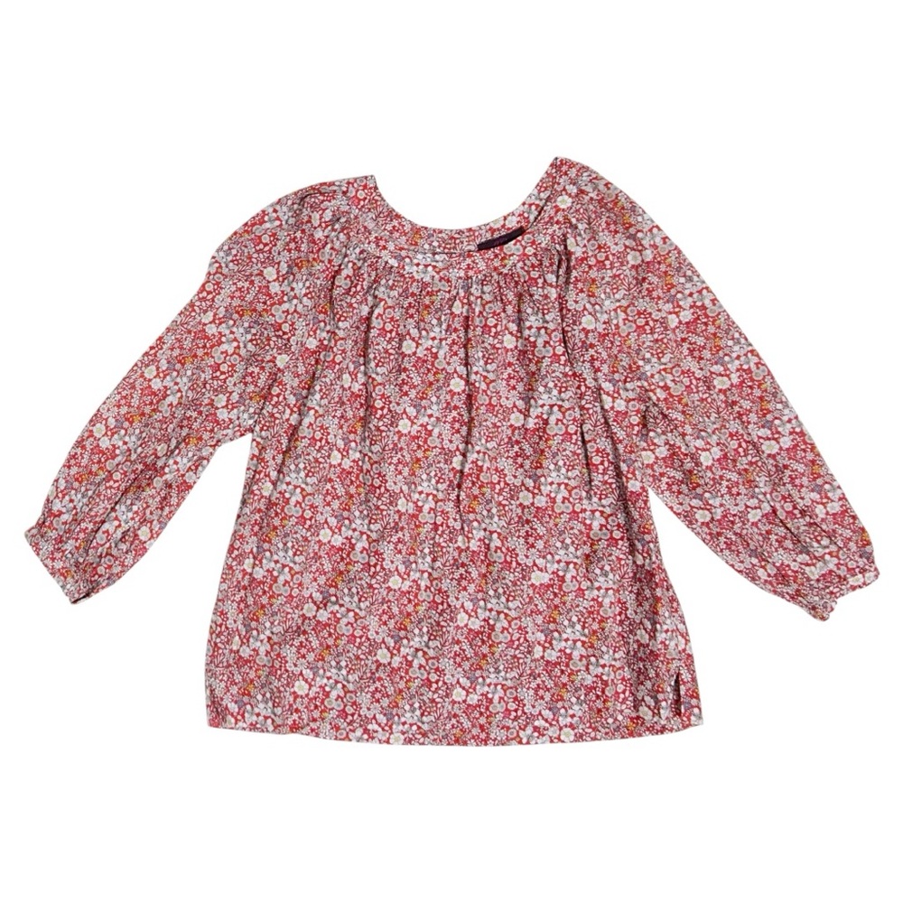 J.Crew x Liberty Fabric London Women’s Cotton Floral Boho Peasant Blouse. Sz XXS